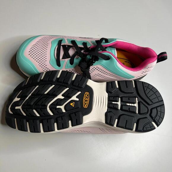 NEW KEEN Utility Sparta 2 Women’s Work Shoes Barely Pink/Black, Aluminum Toe, 8M - Picture 3 of 12